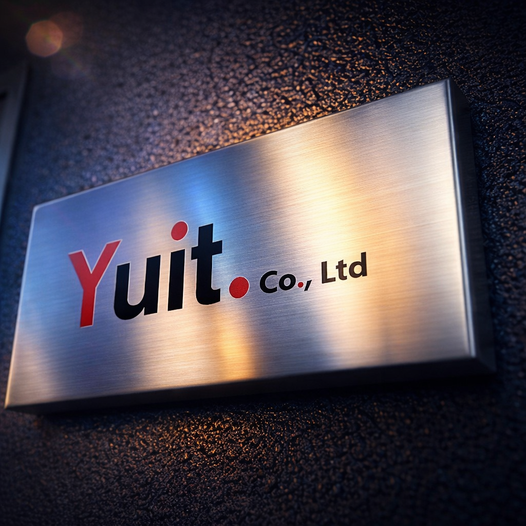Yuit.co.,Ltd 会社プレート